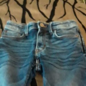 Old navy Jean's. Legs to skinny for my grandson on